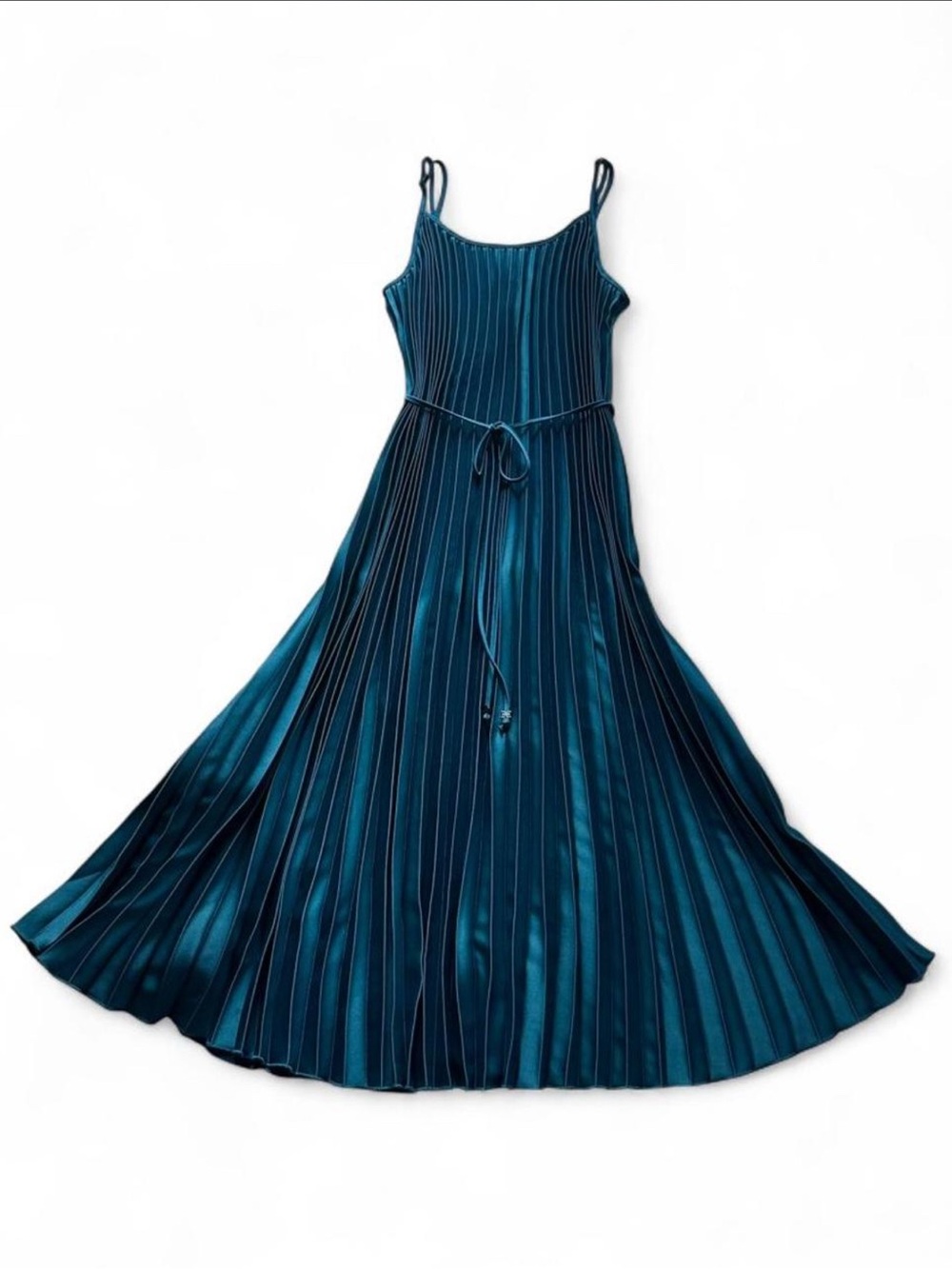Sam Edelman Teal Pleated Midi Dress